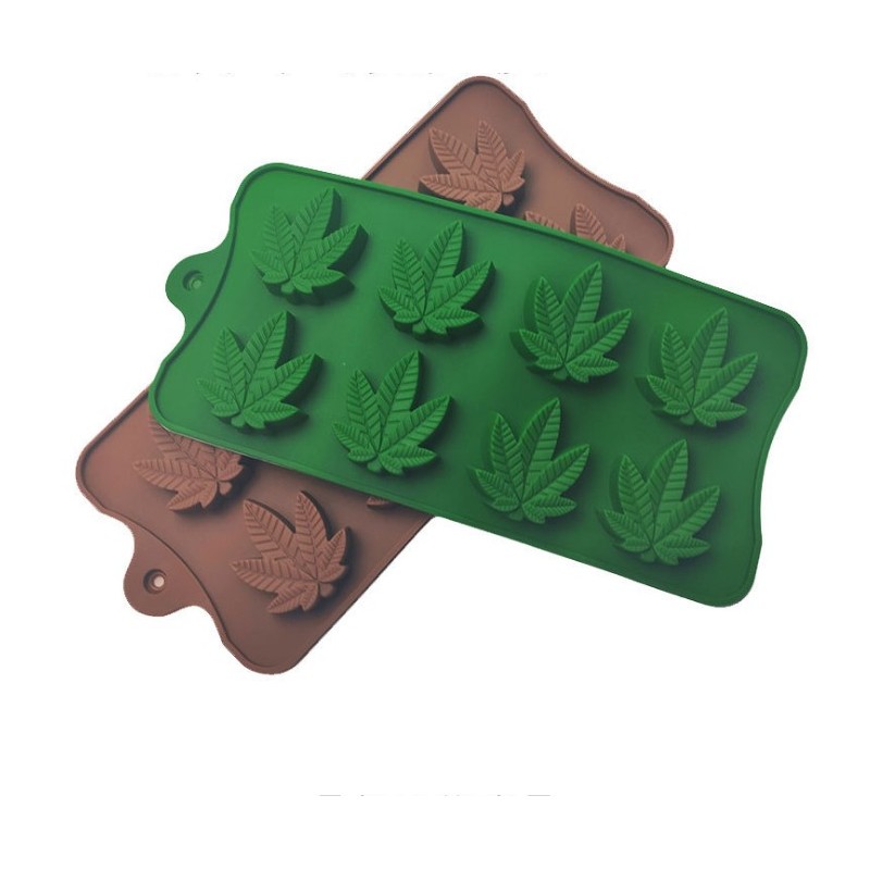 Moule silicone feuilles de cannabis