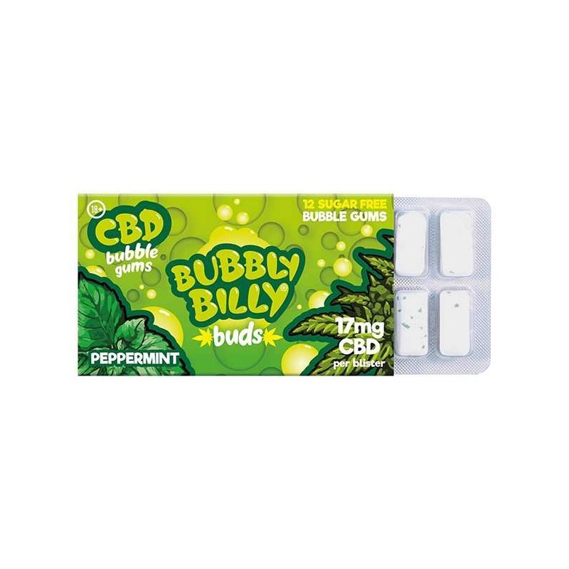 Chewing-gum CBD menthe poivrée | BUBBLY BILLY
